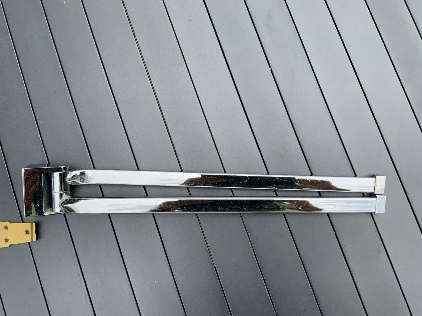 Handdoekrek Keuco (waarschijnlijk) - 48 cm, Gebruikt, Handdoekenrek, Overige merken, Ophalen of Verzenden