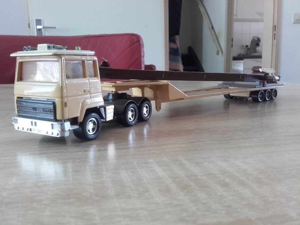 Berliet met dieplader matchbox, Ophalen of Verzenden, Gebruikt, Bus of Vrachtwagen, Matchbox