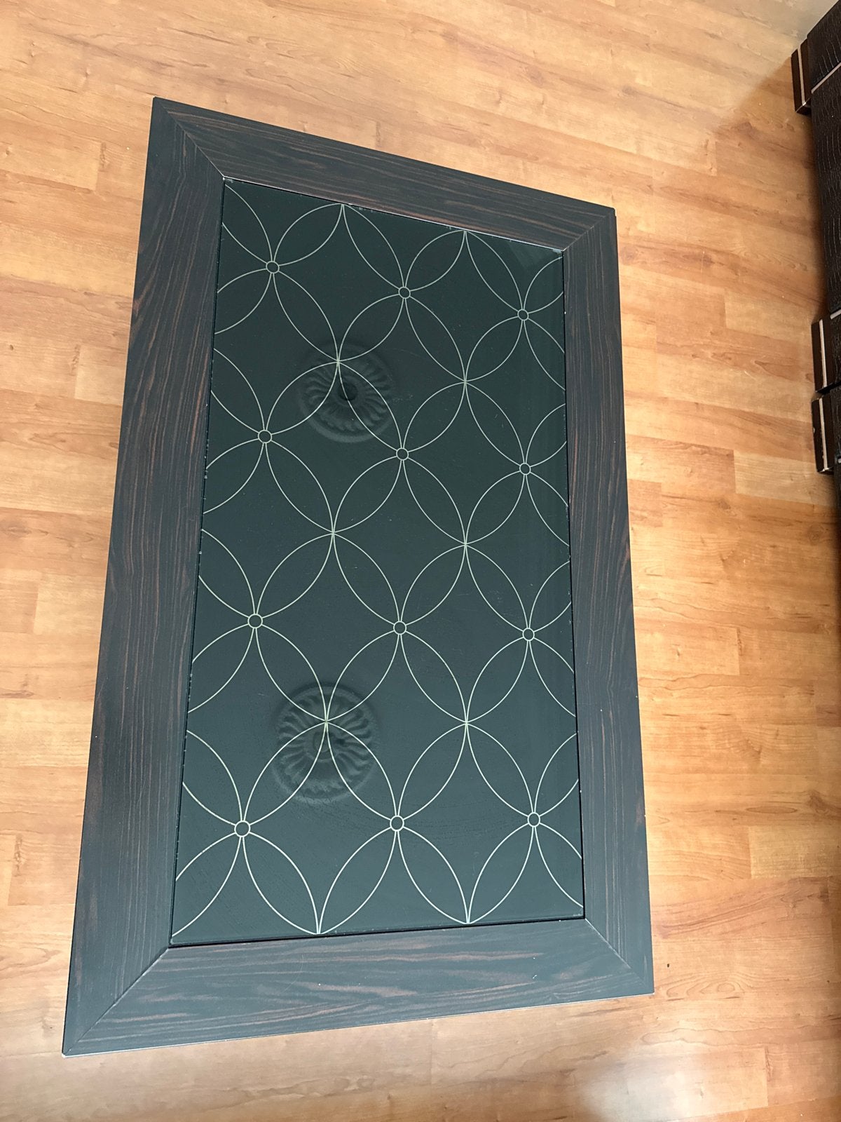 Salontafel met glazen blad, Ophalen, 100 tot 150 cm, 50 tot 100 cm, Glas