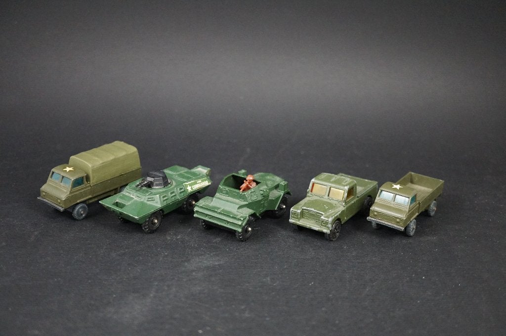 5 Corgi junior militaire voertuigen - TOP vintage, Ophalen of Verzenden