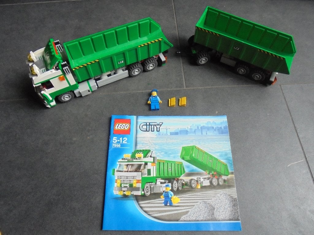 lego city 7998 grote container vrachtwagen, City, Lego, Ophalen of Verzenden, Complete set