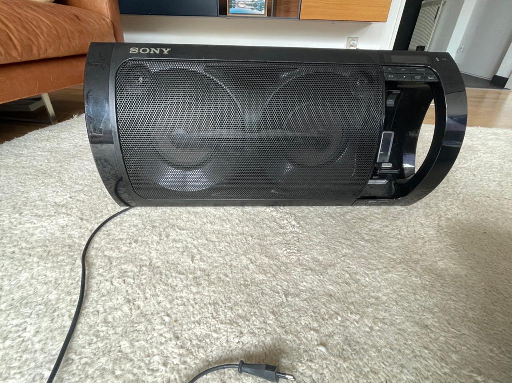 Sony RDH-GTK11iP Party Speaker 230W + Bluetooth + Afstands, Ophalen of Verzenden, Zo goed als nieuw, Tuner of Radio, Sony