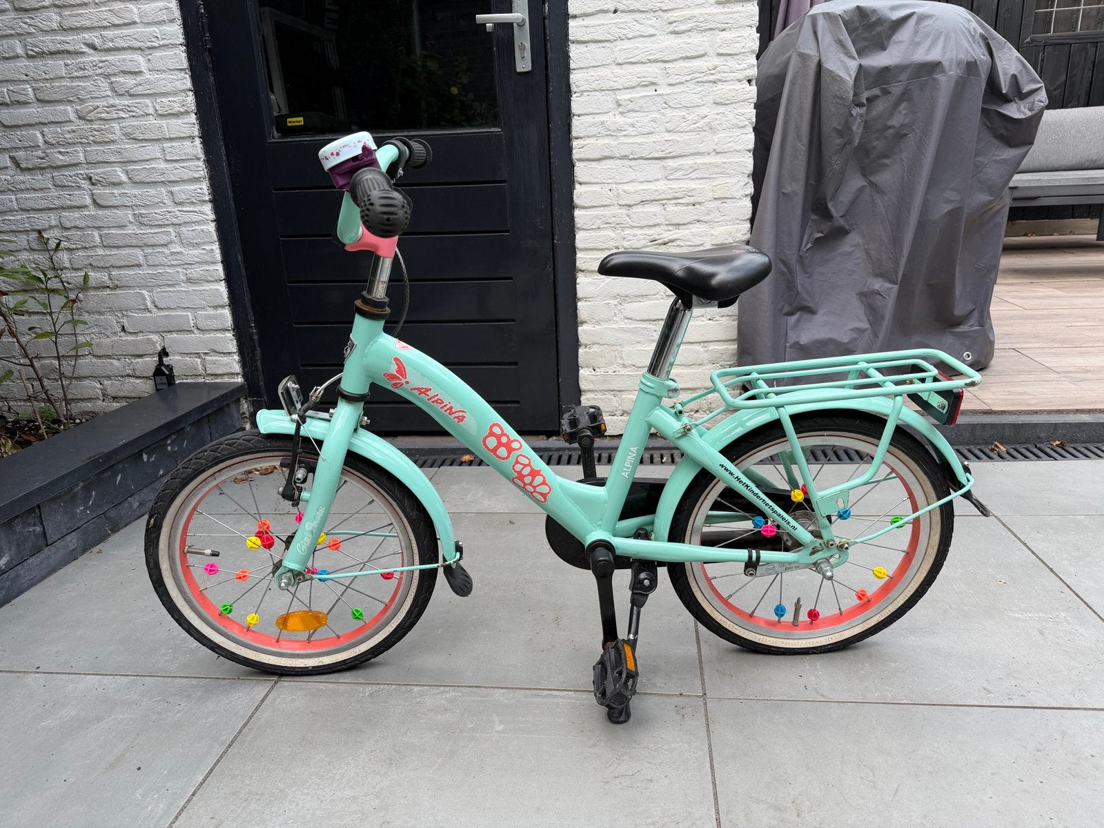 Alpina kinderfiets 16 inch, Ophalen, Gebruikt, Terugtraprem, 16 tot 20 inch