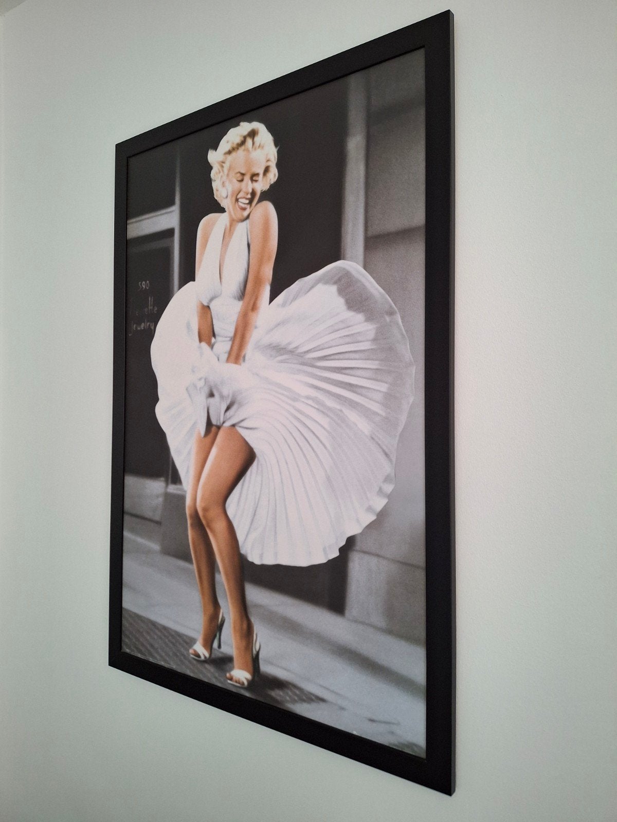 Marilyn Monroe "The Seven Year Itch" ingelijste poster, Ophalen, Zo goed als nieuw, Foto of Poster, 75 – 100