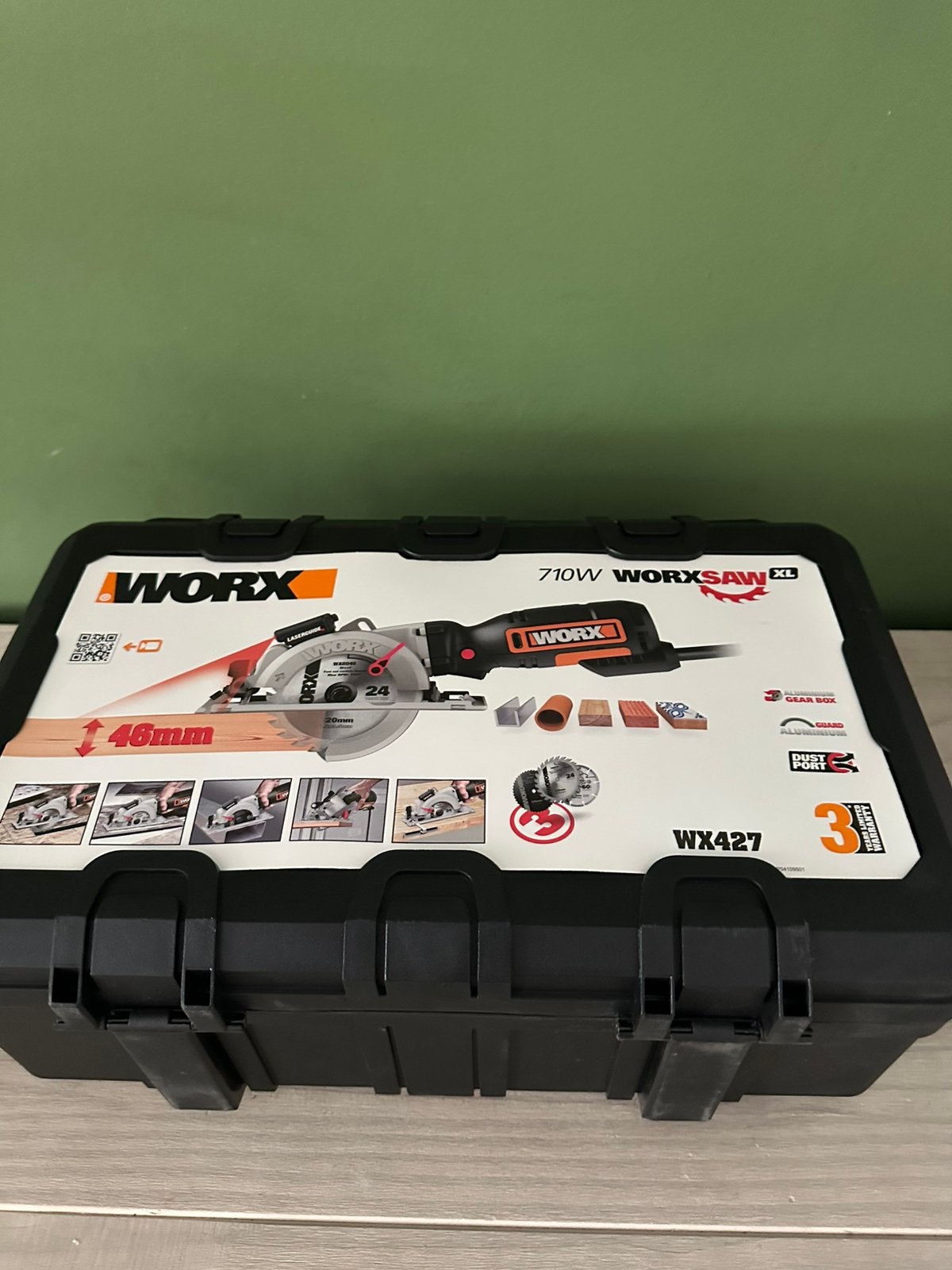 Worx mini cirkelzaag WX427, Cirkelzaag, Worx, 600 tot 1200 watt, Ophalen of Verzenden