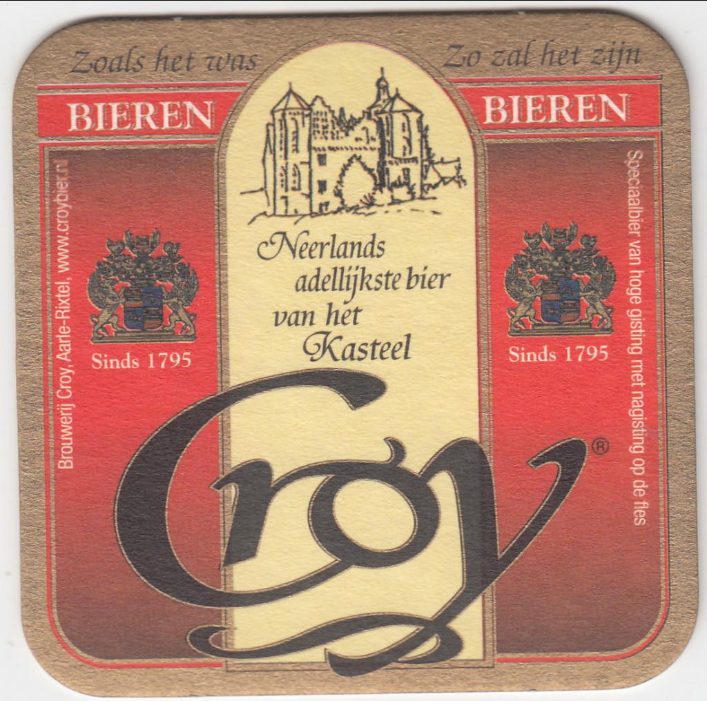 1 CROY BIERVILTJE, Ophalen of Verzenden, Gebruikt, Viltje(s), Overige merken