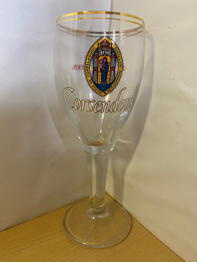 Corsendonk bierglas 25cl Belgisch abdijbier, Ophalen of Verzenden, Zo goed als nieuw, Glas of Glazen, Overige merken
