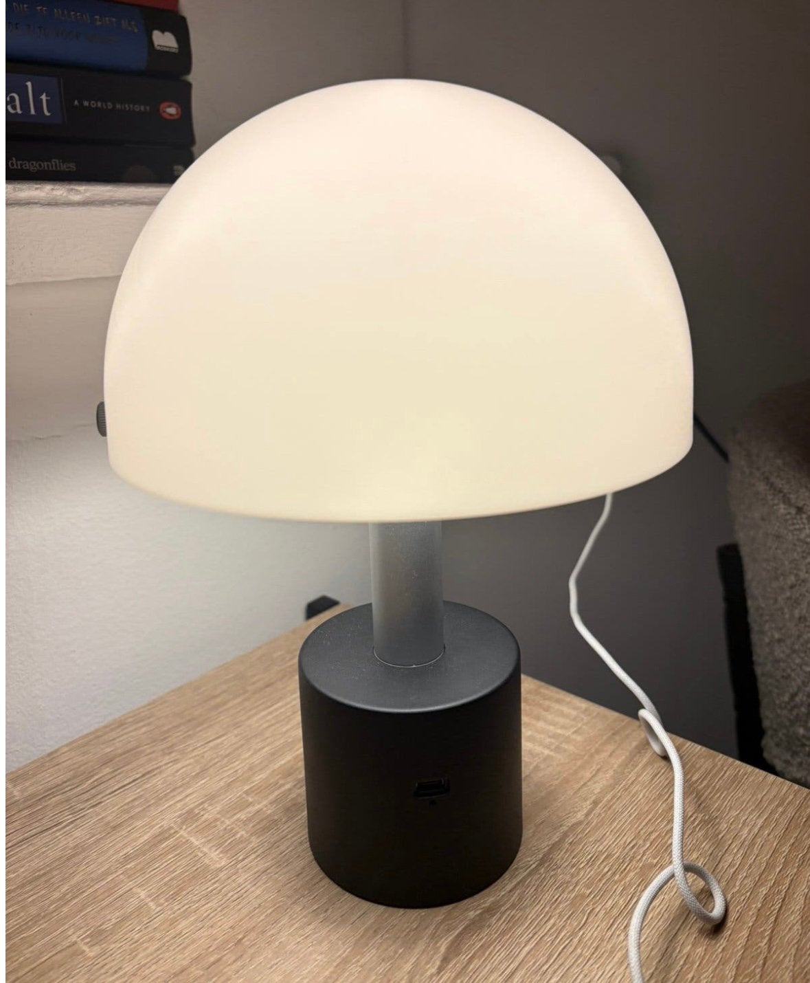 Witte tafellamp, Ophalen, Bureaulamp, Zo goed als nieuw, IKEA