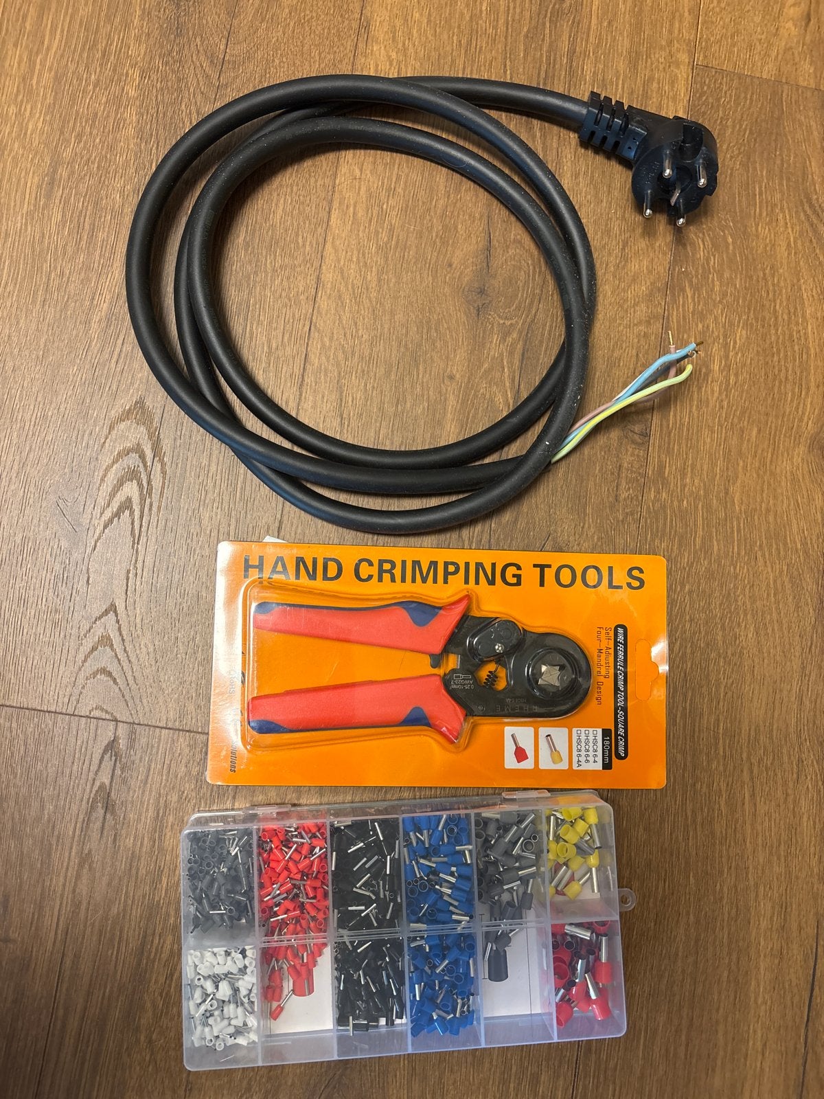 Perilex Kabel, krimptang en adereindhulzen set, Doe-het-zelf en Verbouw, Elektra en Kabels, Ophalen of Verzenden, Nieuw, Kabel of Snoer