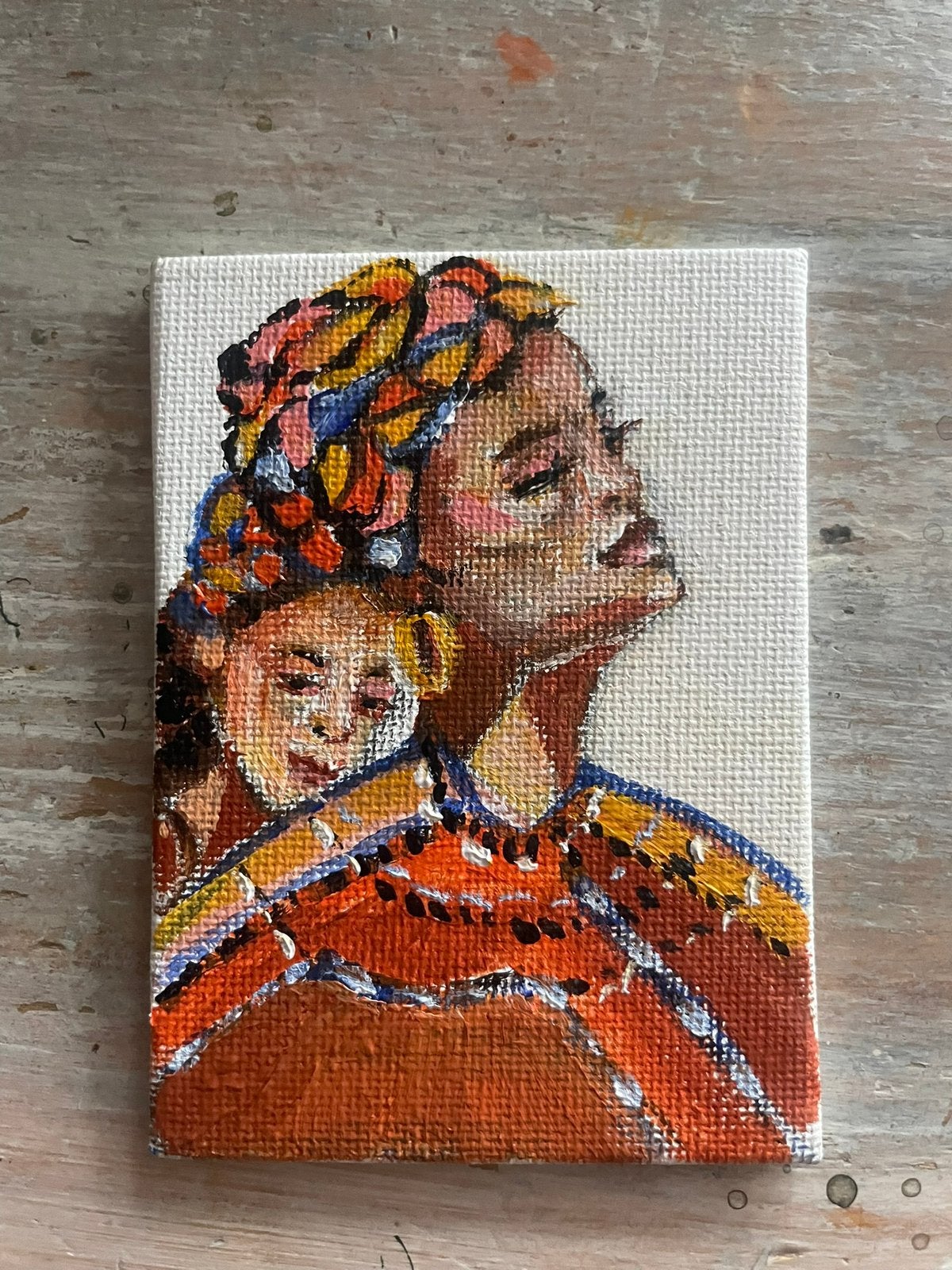 Mini art schilderijtje “ THEM beloved”, Huis en Inrichting, Minder dan 50 cm, Oorspronkelijke maker, Nieuw, Ophalen of Verzenden