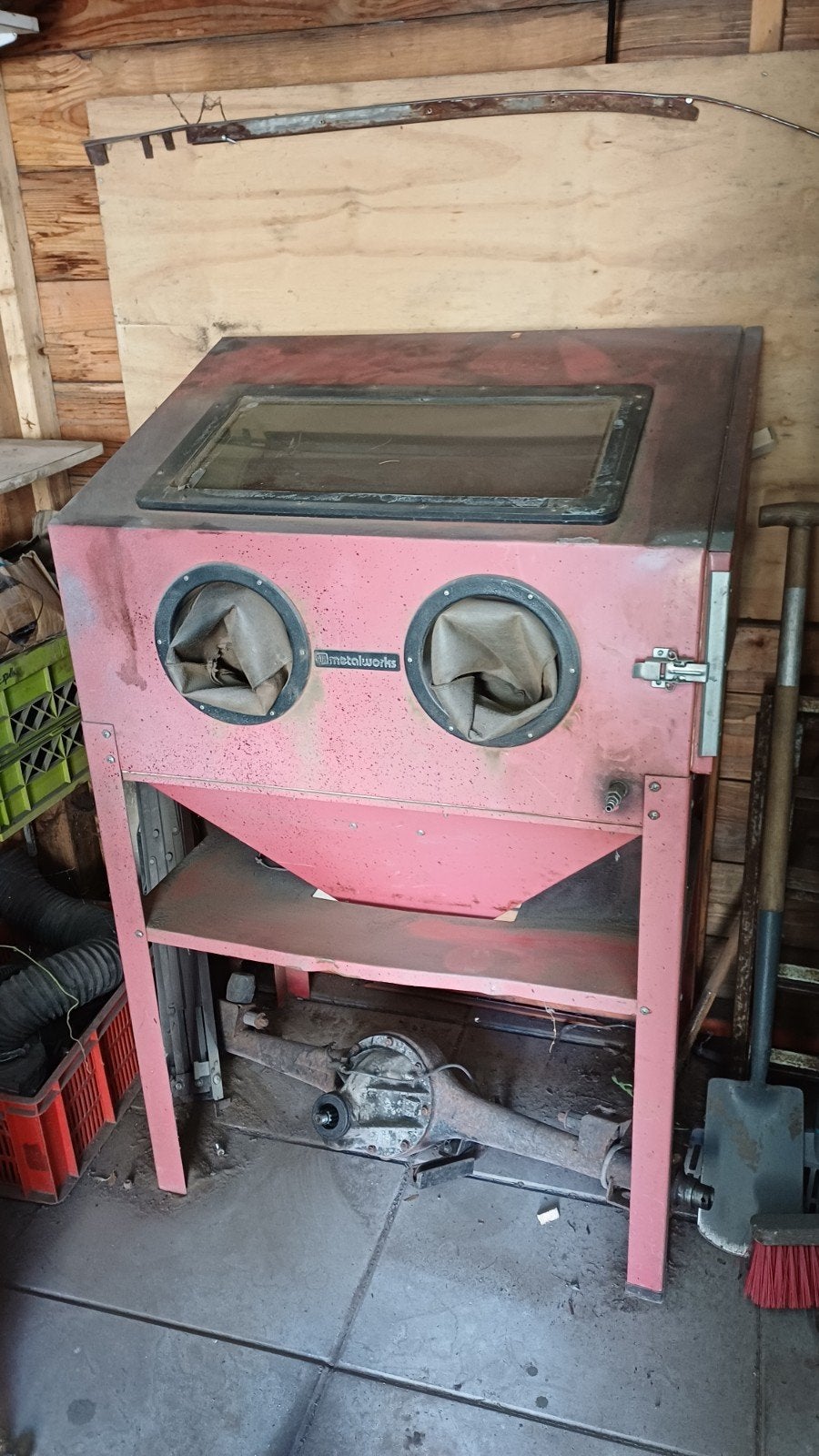 Straalcabine 200 liter, Doe-het-zelf en Verbouw, Reinigingsmachines, Ophalen of Verzenden