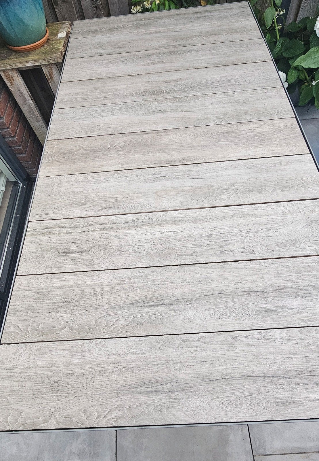 Tuintafel 205 x 102 x 75 cm, Ophalen, Rechthoekig, Overige materialen