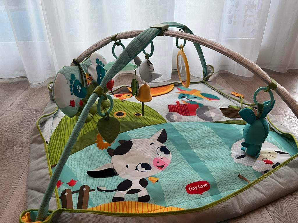 Tiny Love Babygym Boerderij, Kinderen en Baby's, Speelgoed | Babyspeelgoed, Ophalen, Zo goed als nieuw, Babygym, Met geluid