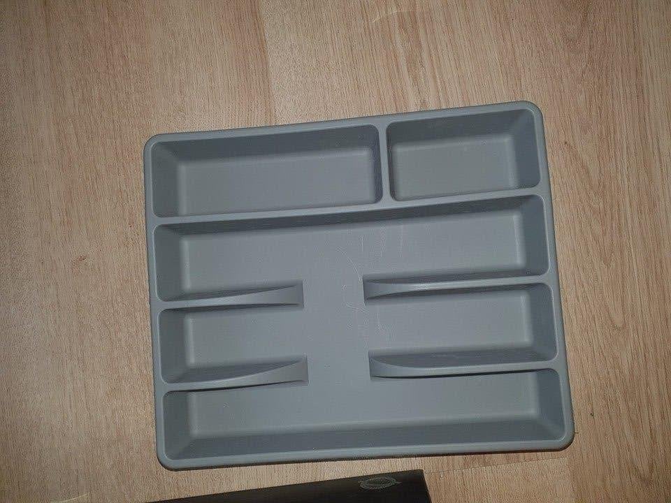 IKEA Bestekbak / Lade-organizer - Grijs   (d2), IKEA, Kunststof, Ophalen of Verzenden, Grijs
