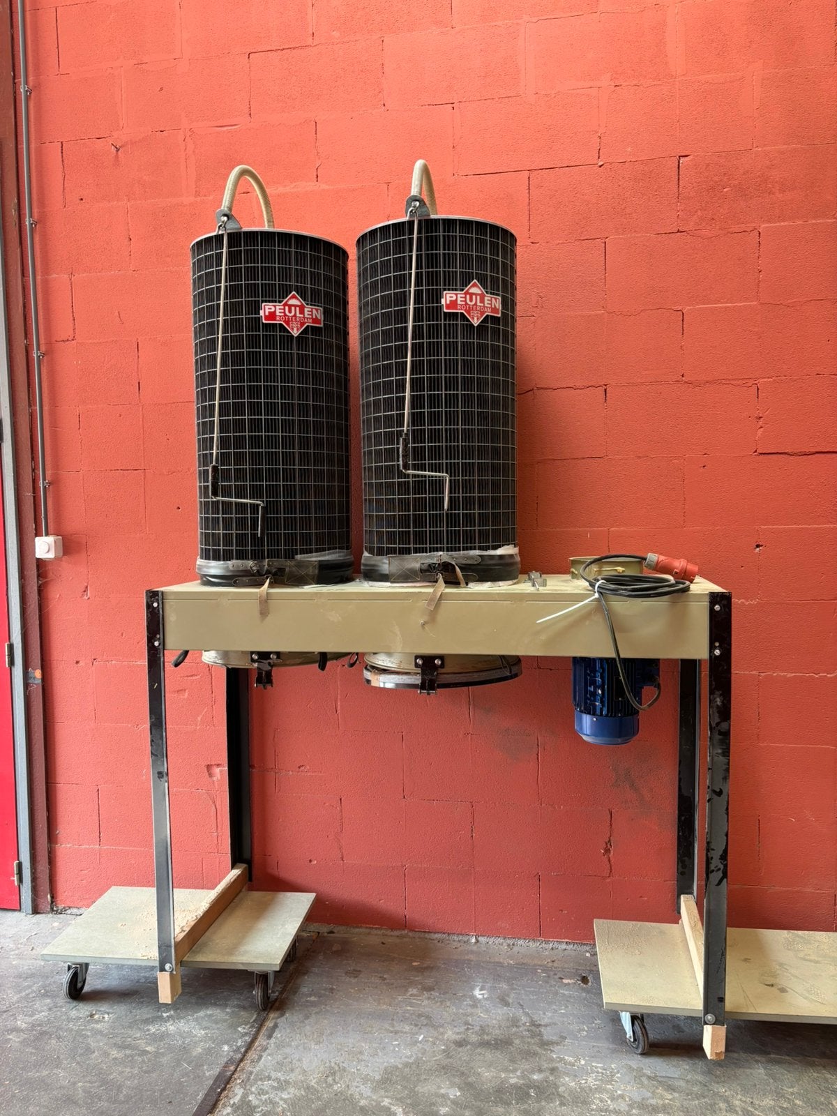 Peulen afzuiginstallatie met nieuwe motor, Doe-het-zelf en Verbouw, Ventilatie en Afzuiging, Ophalen, Gebruikt, Afzuiger