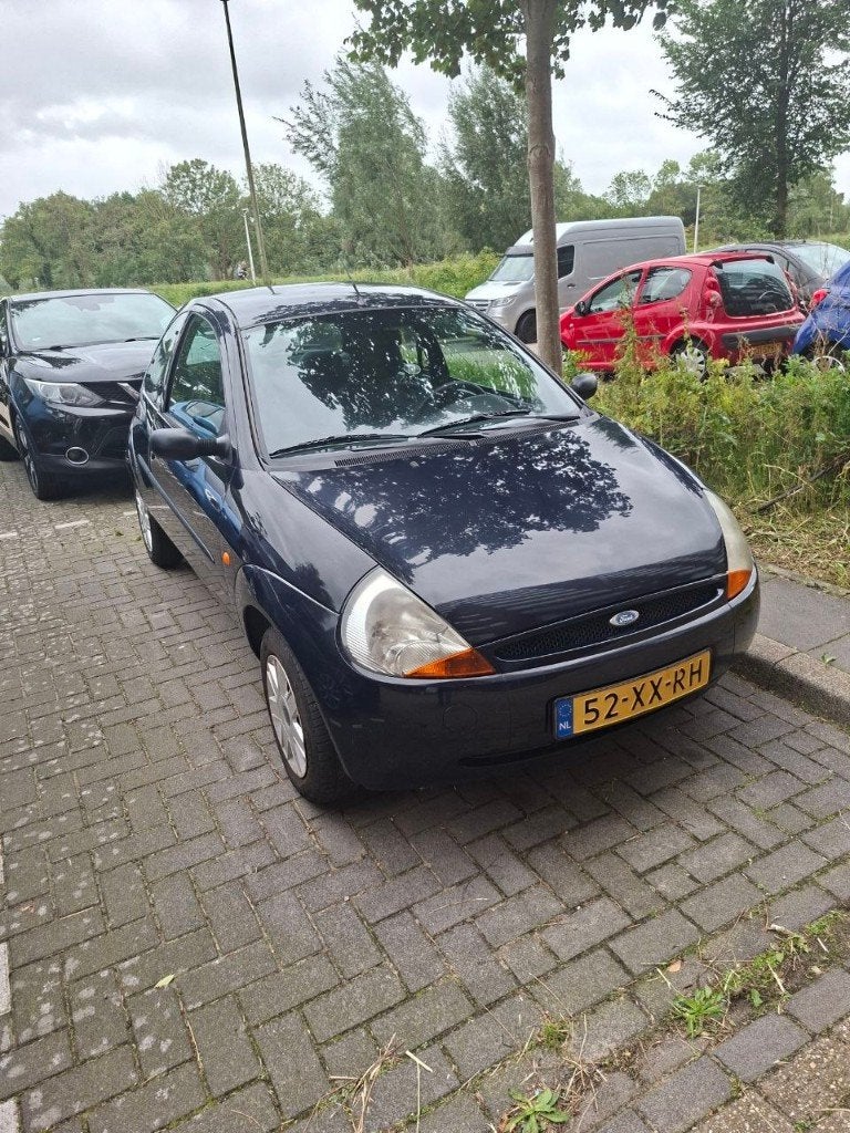 Ford Ka 1.3-2007-Blauw-NAP-Nieuwe APK-3 Eig-Airco, Auto's, Voorwielaandrijving, Stof, 31 €/maand, 4 cilinders