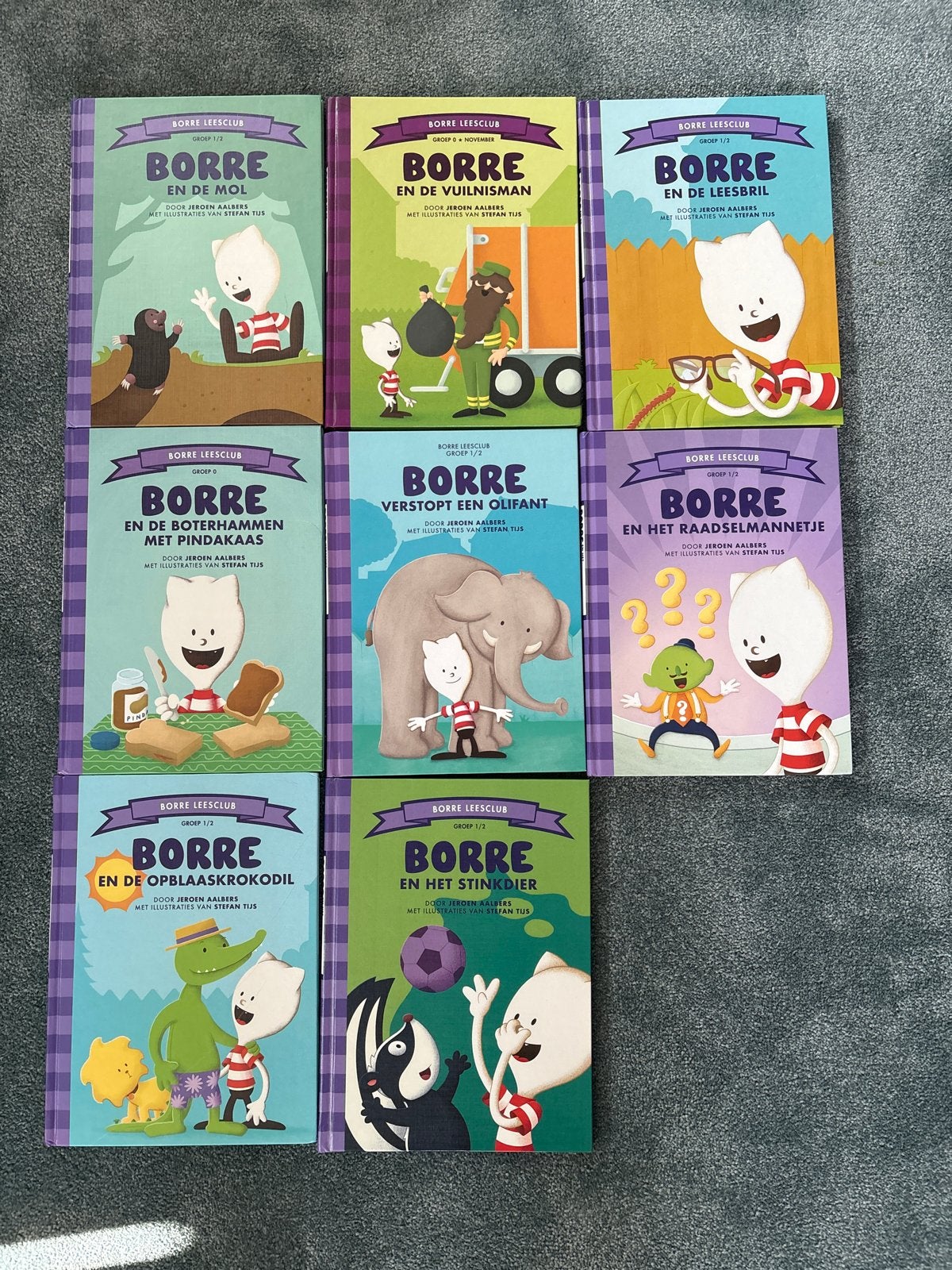 Borre Leesclub Boekjes Groep 1 & 2 - Diverse Titels (8 stuks, 5 of 6 jaar, Fictie algemeen, Jongen of Meisje, Voorleesboek