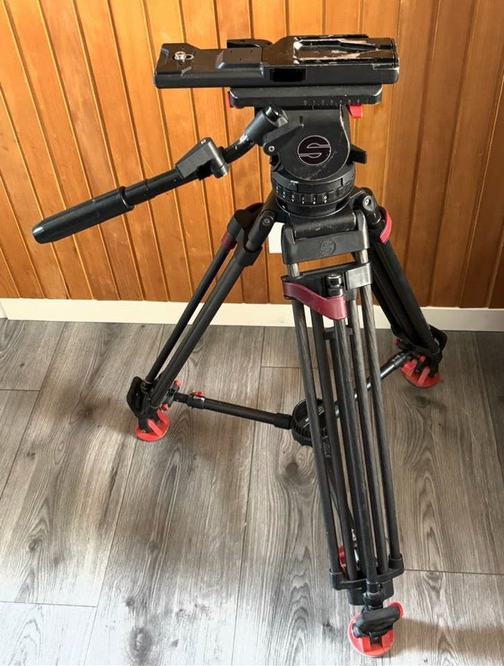 Sachtler Video 18P + Carbon SpeedLock CF5586, Ophalen, Gebruikt