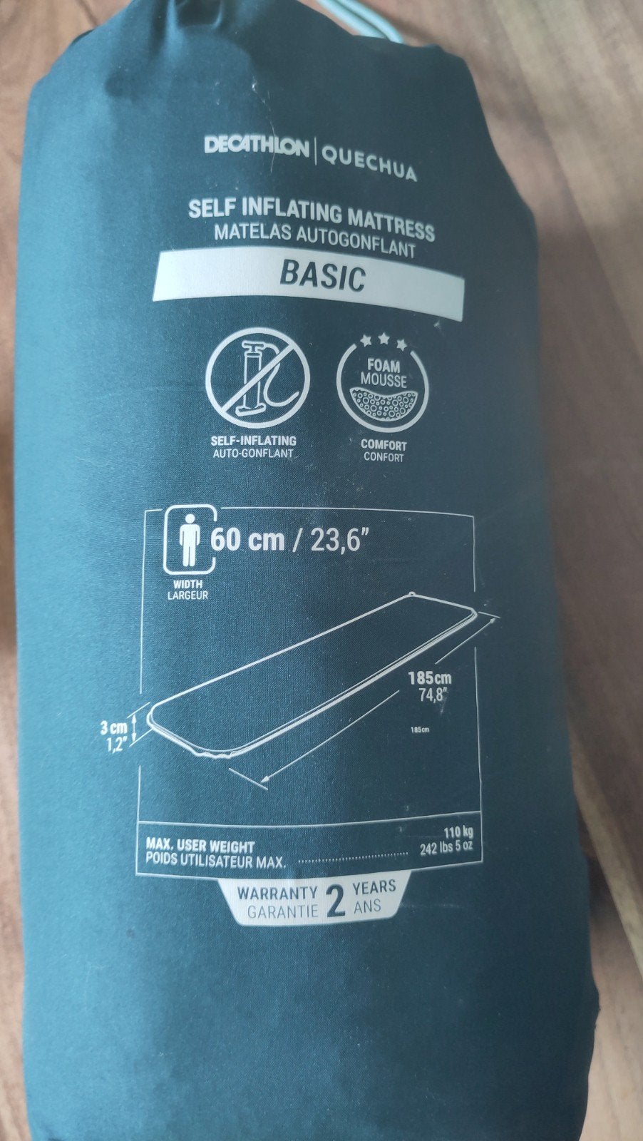 Decathlon Quechua Basic zelfopblaasbaar matras, Ophalen of Verzenden
