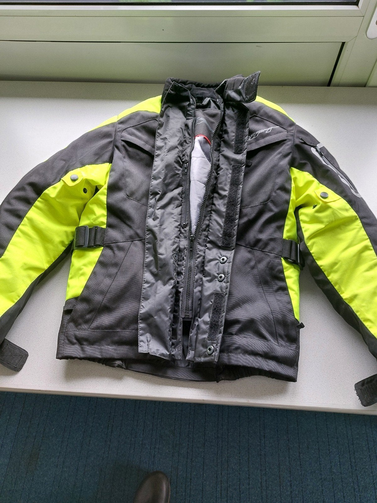 DIFI Motorjas en BUSE Motorbroek met handschoenen en riem, Motoren, Ophalen