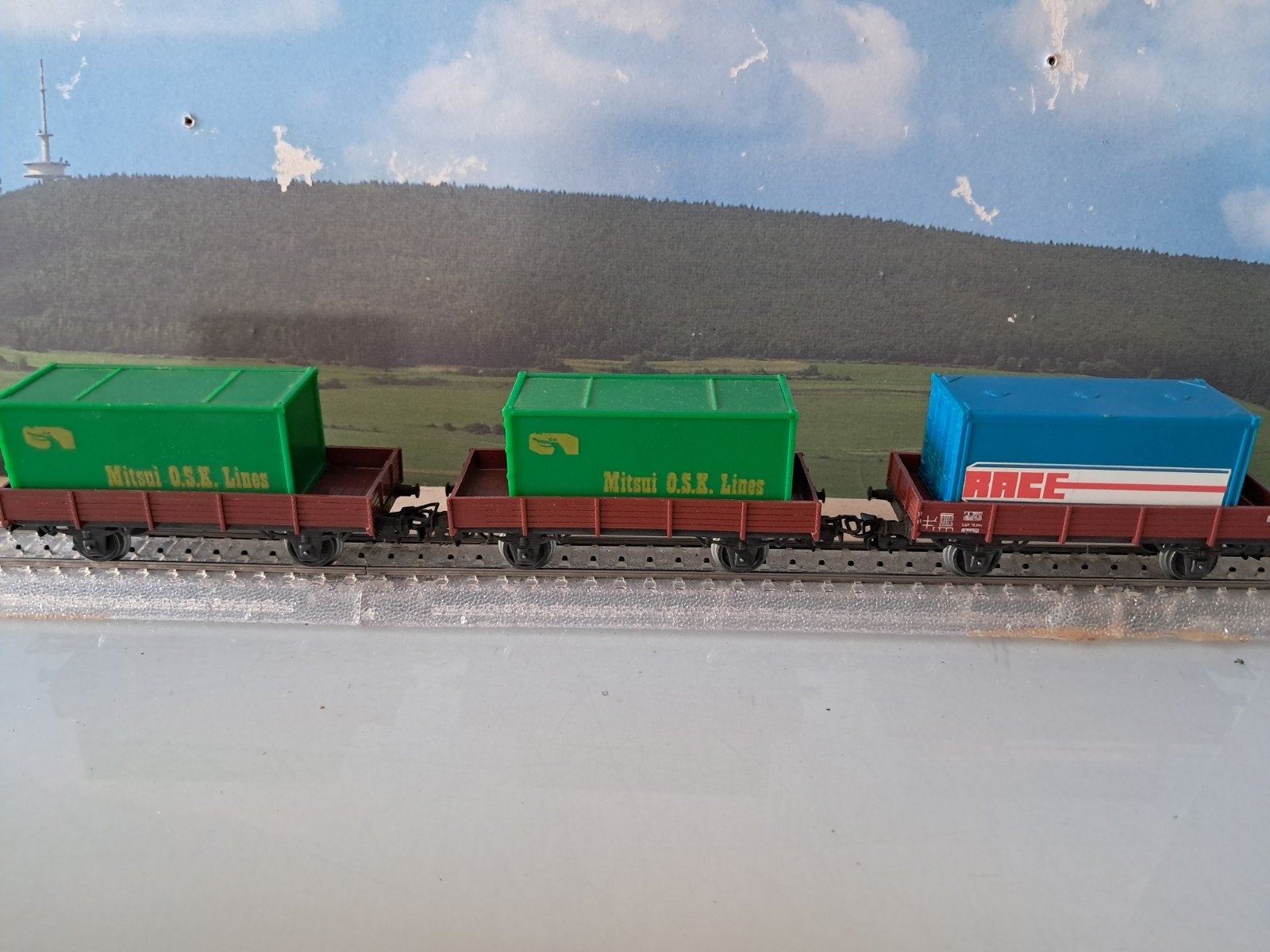 MARKLIN 4503 MET CONTAINER, Arnold, Gelijkstroom, Wagon, Ophalen of Verzenden