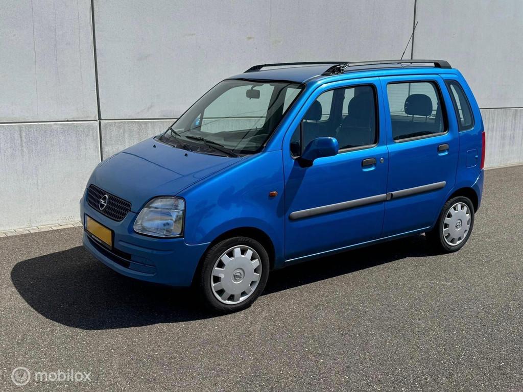 Opel Agila 1.2-16V Comfort APK 12/01/2027, Auto's, Voorwielaandrijving, Gebruikt, Blauw, Origineel Nederlands
