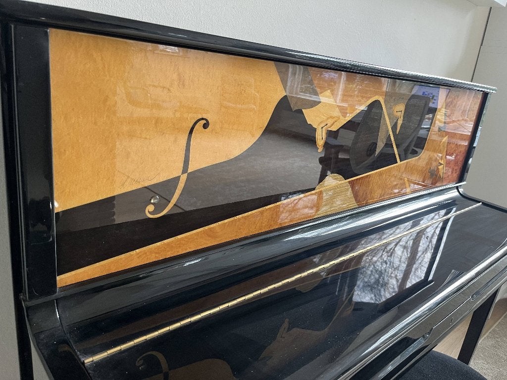 Prachtige Samick piano, Ophalen, Zwart, Zo goed als nieuw, Piano