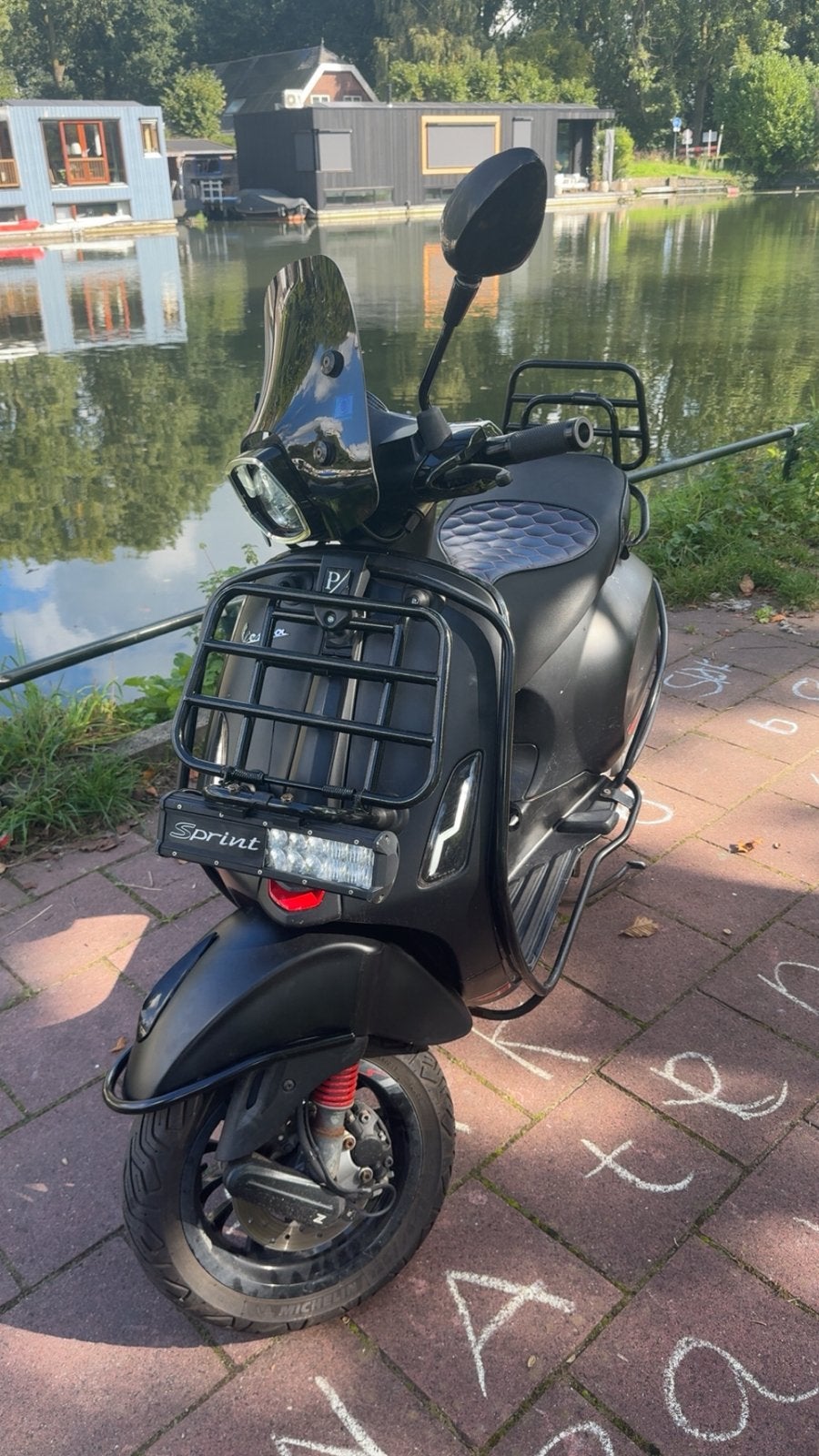 Full option vespa sprint 2021, Ophalen, Vespa S, Zo goed als nieuw, Benzine