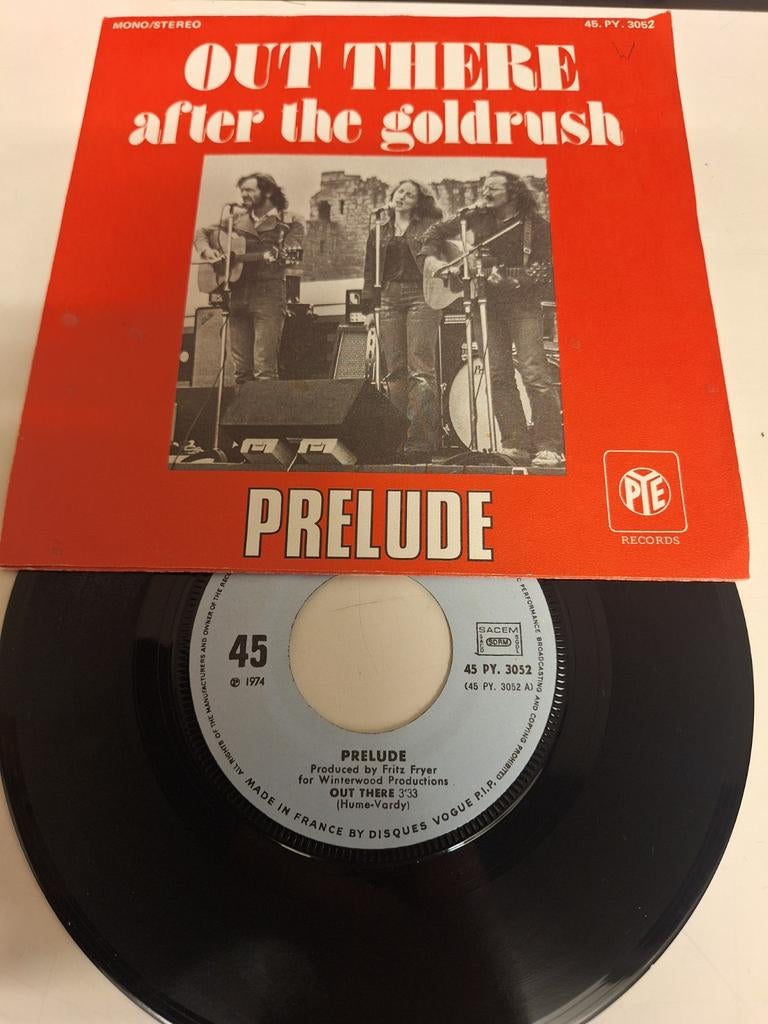 Prelude - Out There, 1974., Fotohoes, Verzenden, Zo goed als nieuw, 7 inch