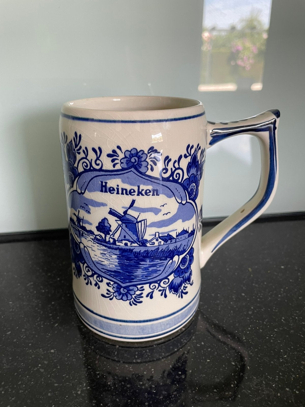Heineken bierpul Delfts Blauw, Ophalen of Verzenden, Zo goed als nieuw, Pul(len), Heineken