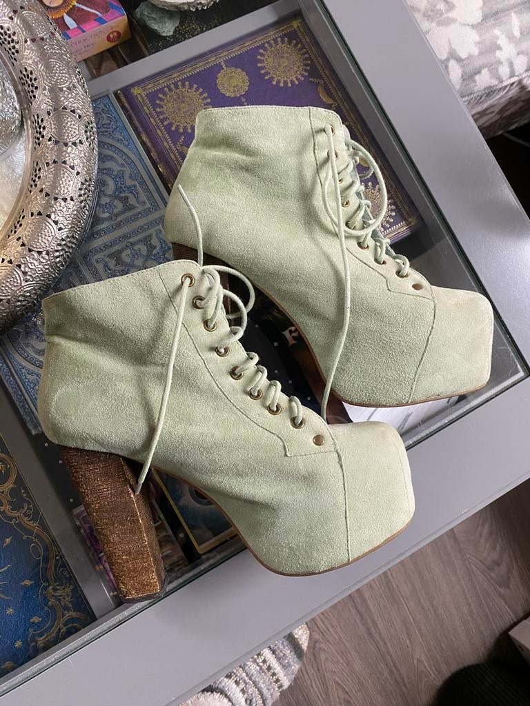 Jeffrey Campbell Special Edition Mint green - Size 39, Ophalen of Verzenden, Zo goed als nieuw, Groen, Schoenen met hoge hakken