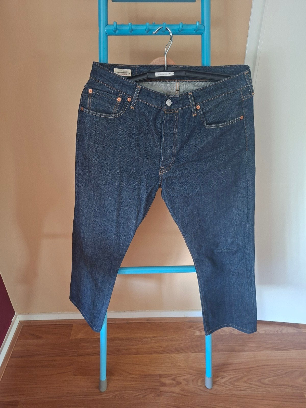 Levi's 501 Jeans - Donkerblauw - W32, Levi's, Blauw, W32 (confectie 46) of kleiner, Ophalen of Verzenden