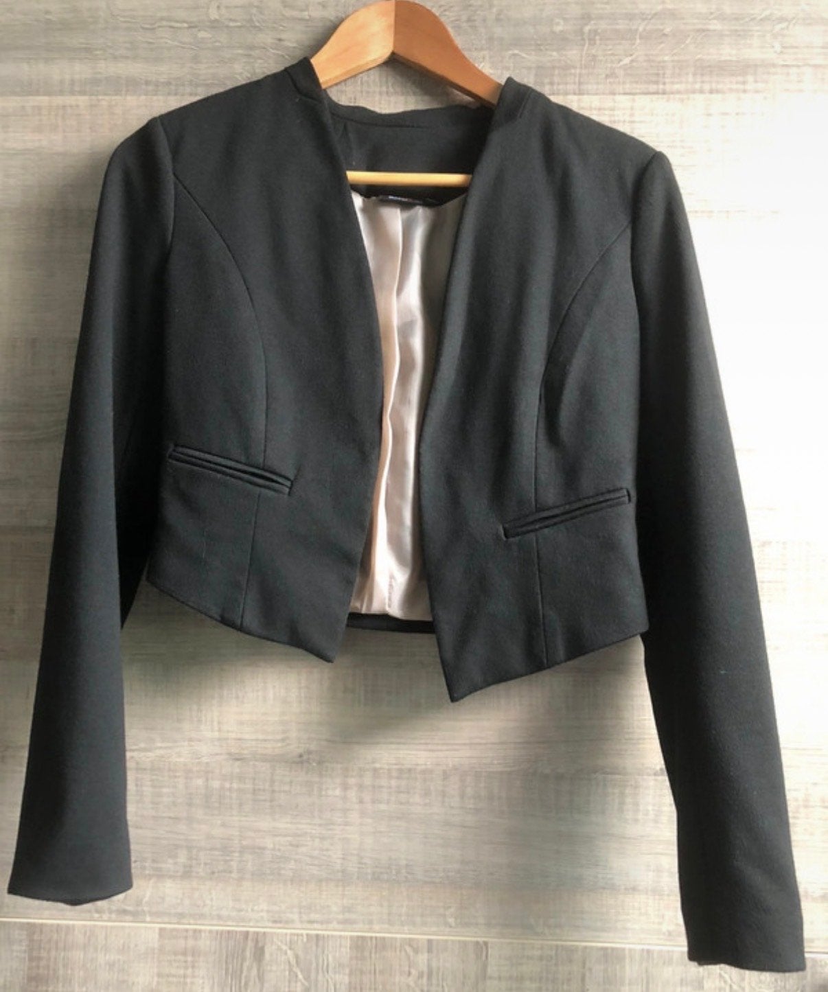 Stijlvol zwart kort jasje - Maat S, Kleding | Dames, Zwart, Ophalen of Verzenden, Zo goed als nieuw, Jasje
