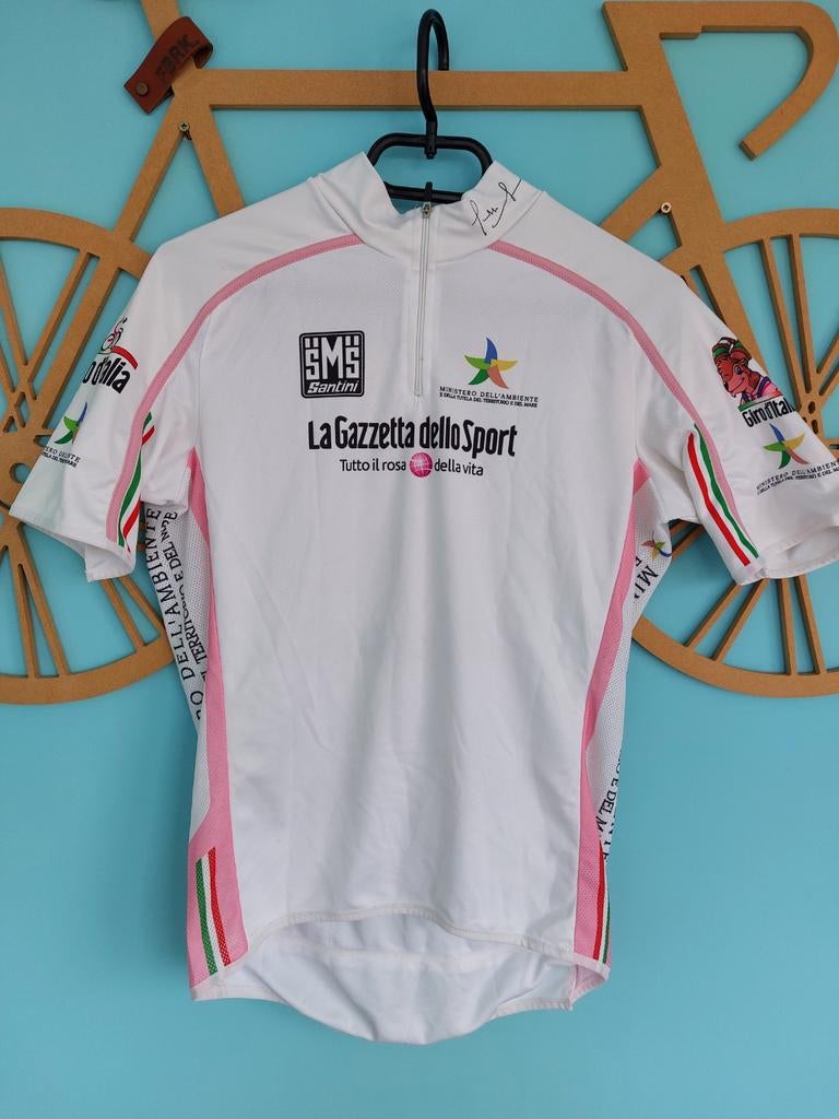 WIELERSHIRT GIRO D'ITALIA WITTE TRUI JONGERE, Fietsen en Brommers, Fietsaccessoires | Fietskleding, Ophalen of Verzenden, Bovenkleding