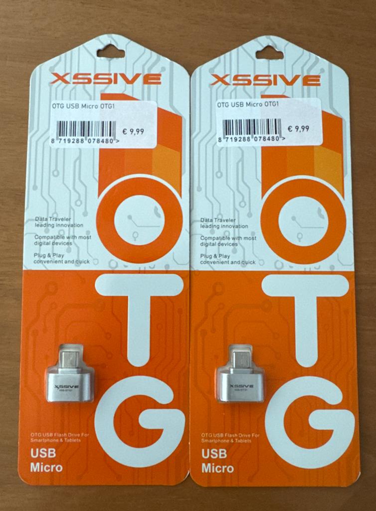 XSSIVE OTG USB Micro Adapter - Nieuw in verpakking, Ophalen, Nieuw