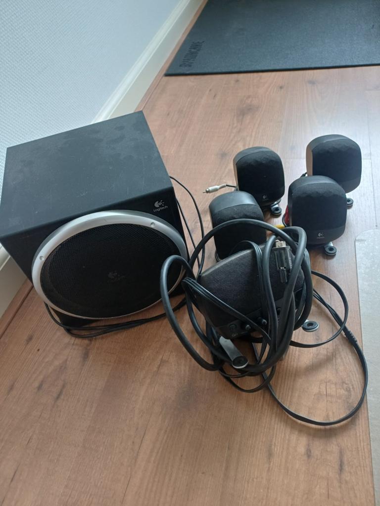 Logitech 2.1 Speakerset met Subwoofer, Audio, Tv en Foto, Luidsprekers, Gebruikt, Complete surroundset, Minder dan 60 watt, Ophalen
