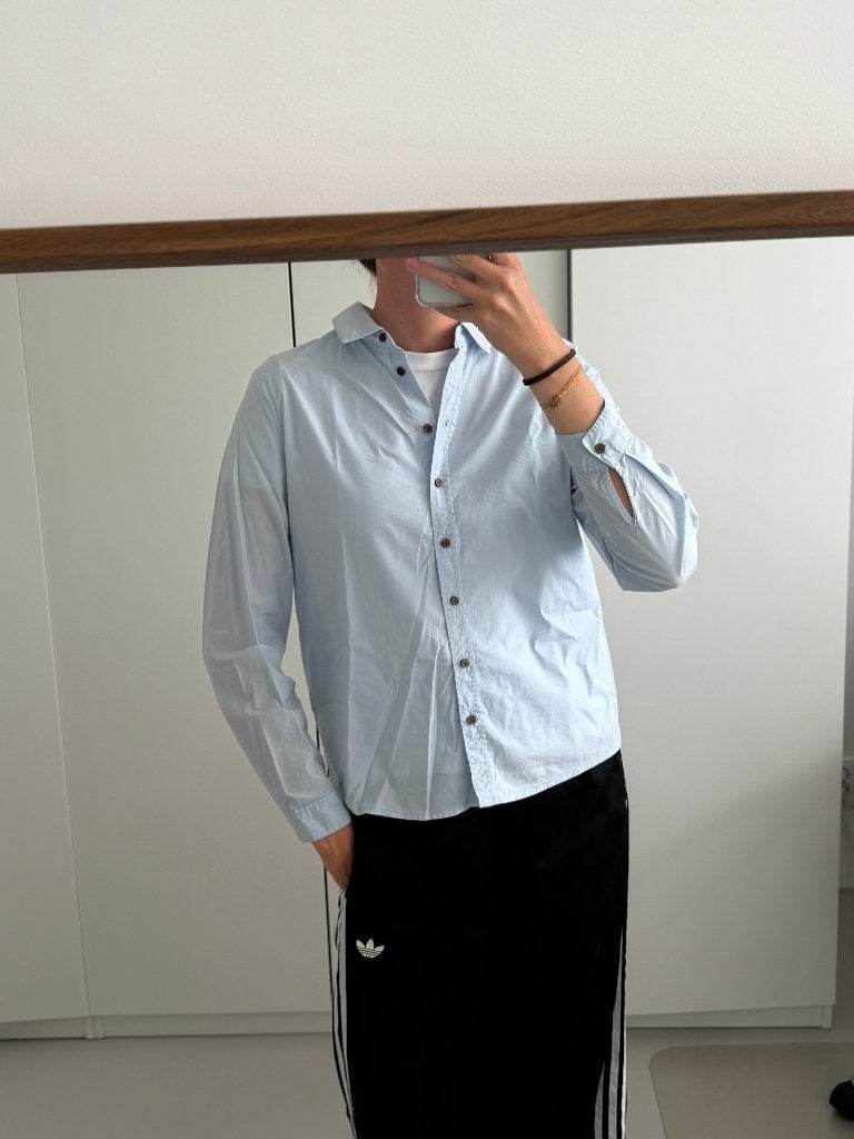 Scotch & Soda lichtblauwe blouse maat S katoenen blouse, Maat 38/40 (M), Blauw, Scotch & Soda, Ophalen of Verzenden