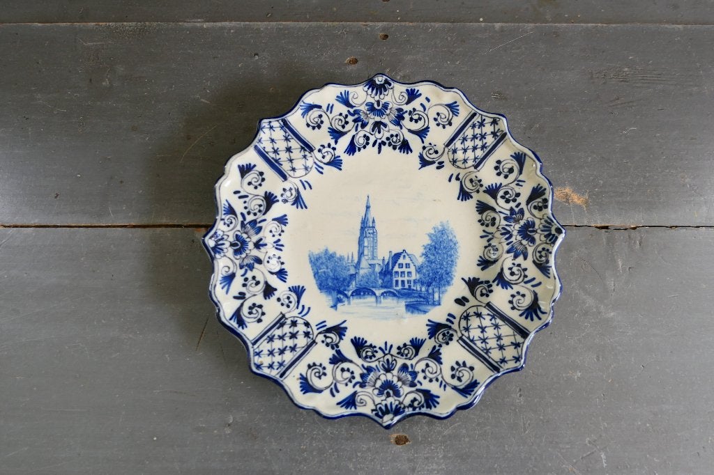 Antiek Delft wandbord Delfts Blauw made in Holland, Antiek en Kunst, Verzenden