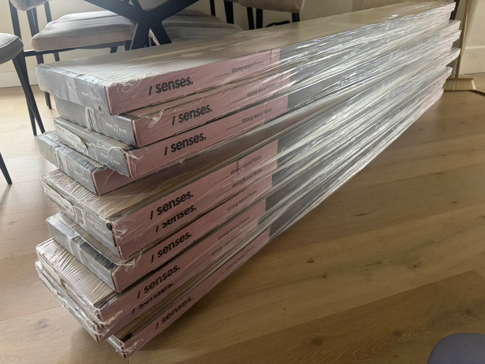 Berry Alloc licht eikenfineer parket Senses XL 40m2, Doe-het-zelf en Verbouw, Hout en Planken, Nieuw, Plank, Eiken, Minder dan 200 cm