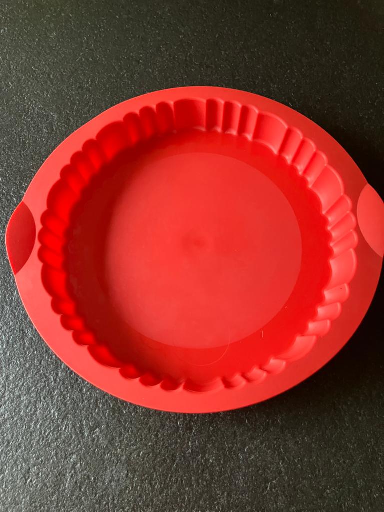Tupperware vlaaivorm - Perfect voor zelfgemaakte vlaai, Ophalen of Verzenden, Zo goed als nieuw, Rood, Bak of Kom
