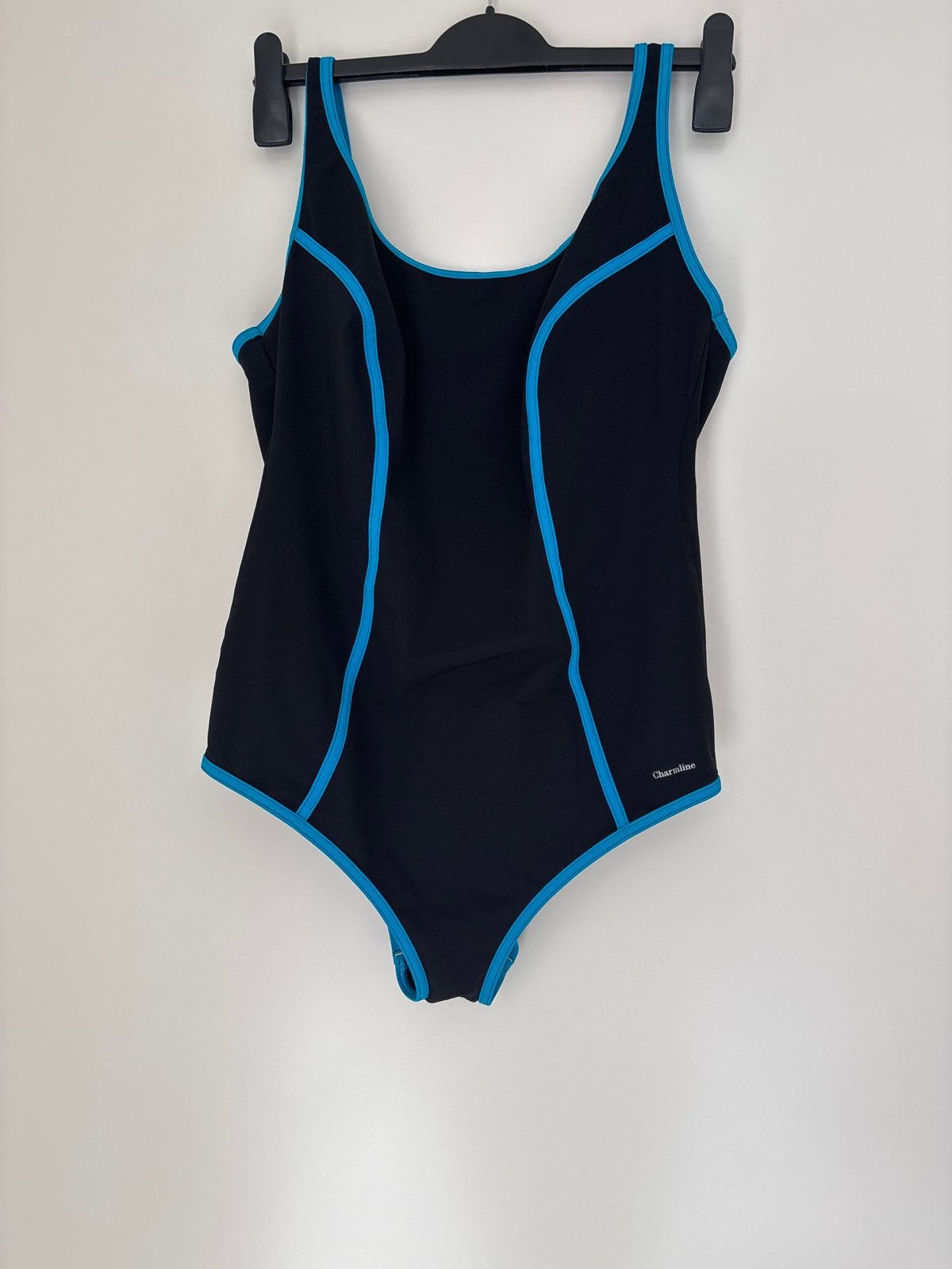 Charmline Badpak Zwart met Blauwe Details, Ophalen of Verzenden, Zo goed als nieuw, Zwart, Badpak