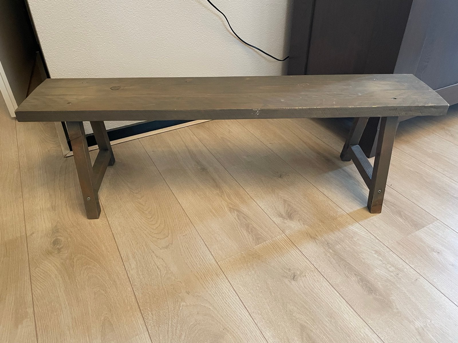 Houten decoratie krukje, Ophalen, Gebruikt, Hout