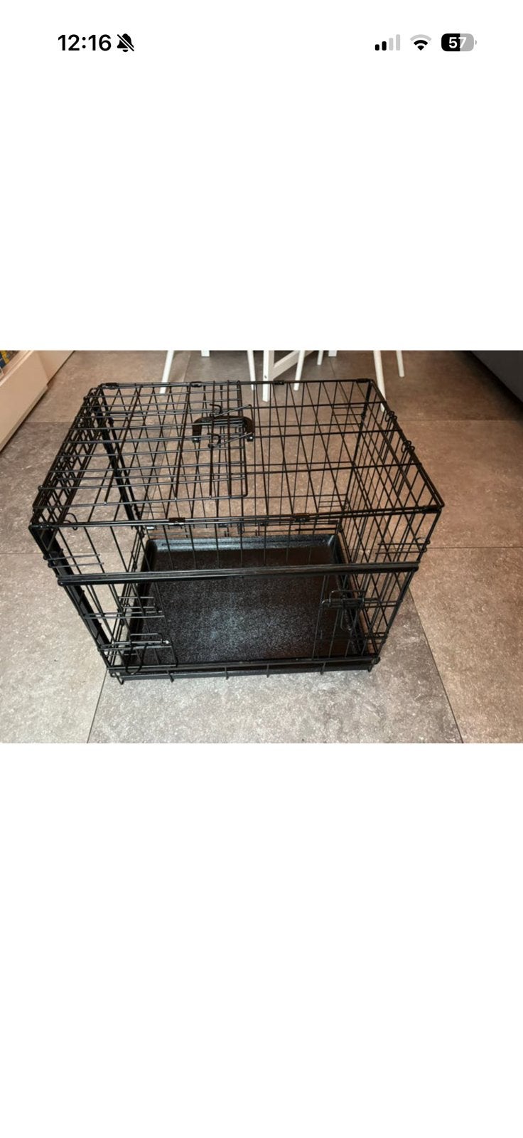 Adori Bench 2-Deurs Zwart - Hondenbench - 62x44x50 cm, Dieren en Toebehoren, Ophalen