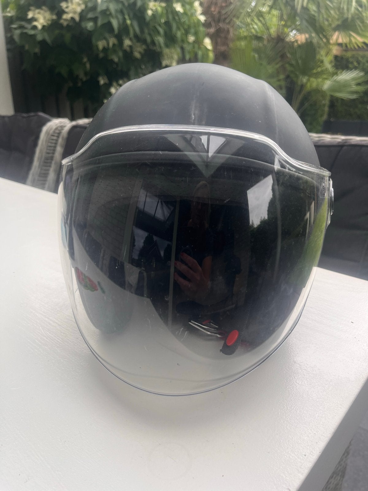 DMD helm, mat zwart, maat L, weinig gedragen, Overige merken, Jethelm, Ophalen of Verzenden, L