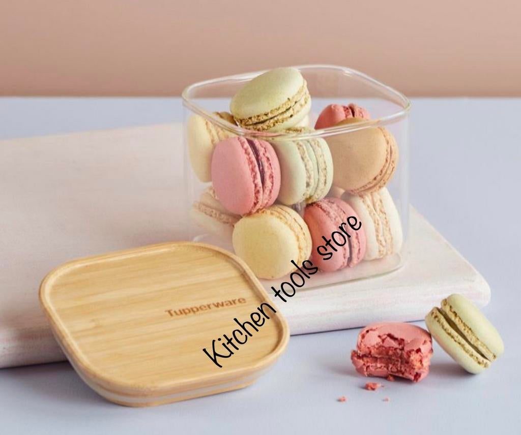 Tupperware Clear storage bamboo glass bus 550ml voorraadbak, Ophalen of Verzenden, Nieuw, Overige typen