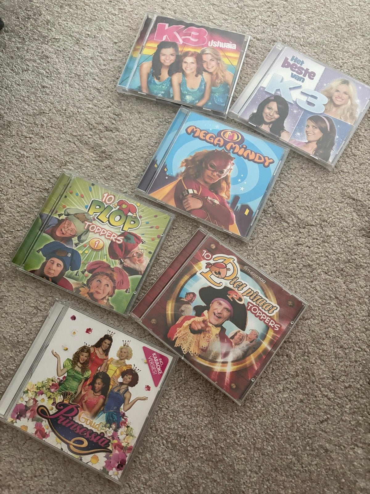 CD pakket K3, Mega Mindy, Kabouter Plop en meer (6 stuks), Gebruikt, Ophalen of Verzenden, 3 tot 5 jaar, Verzamelalbum