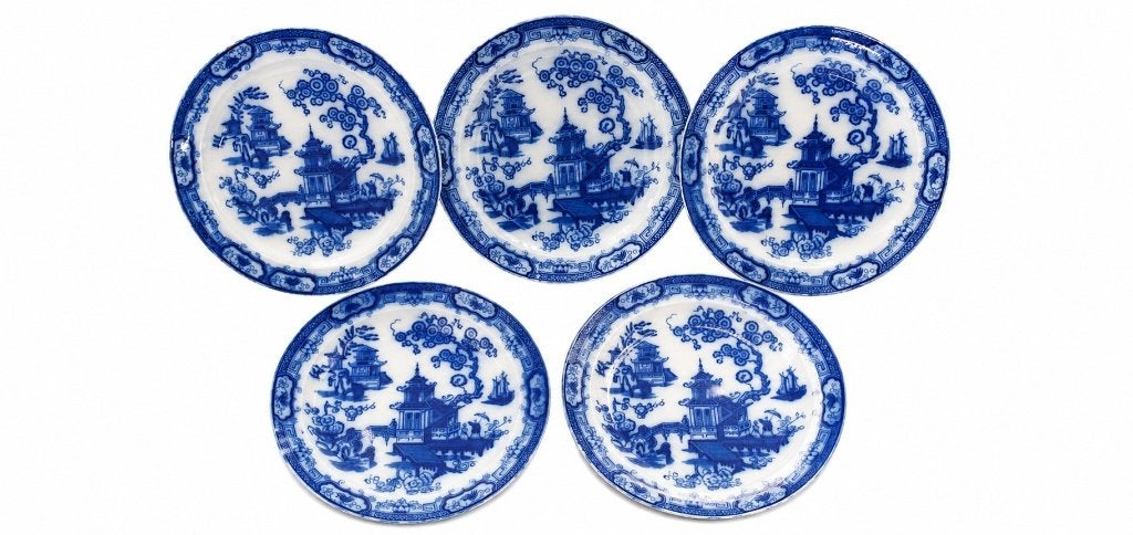 5 grote Hindostan borden Petrus Regout, Ophalen