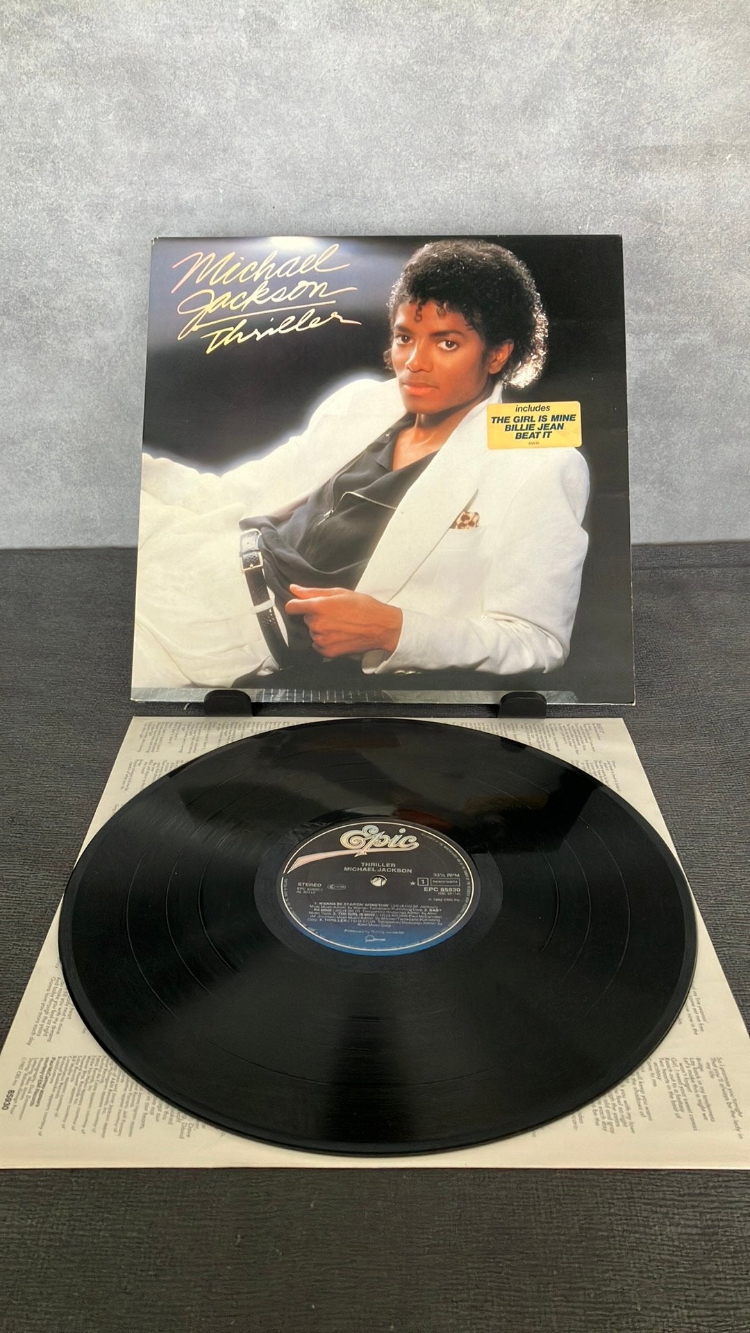 Michael Jackson— Thriller, Cd's en Dvd's, Vinyl | Pop, LP, Pop, Ophalen of Verzenden, Zo goed als nieuw