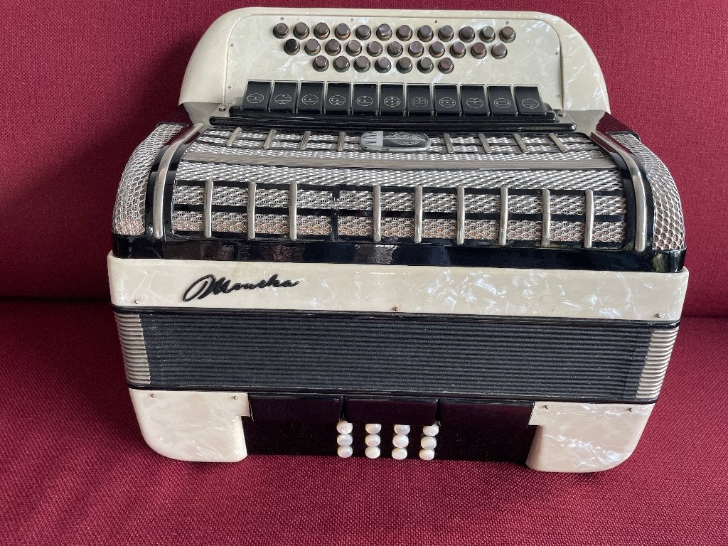 Harmonica Klingende Täler. Sachsen .5 korig ., Overige merken, Gebruikt, Met koffer, Ophalen of Verzenden