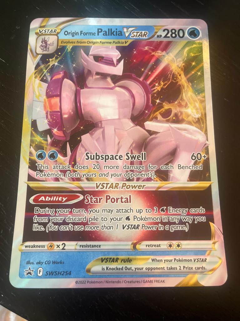Origin Forme Palkia VSTAR Pokémon Kaart SWSH254, Hobby en Vrije tijd, Verzamelkaartspellen | Pokémon, Ophalen of Verzenden, Zo goed als nieuw